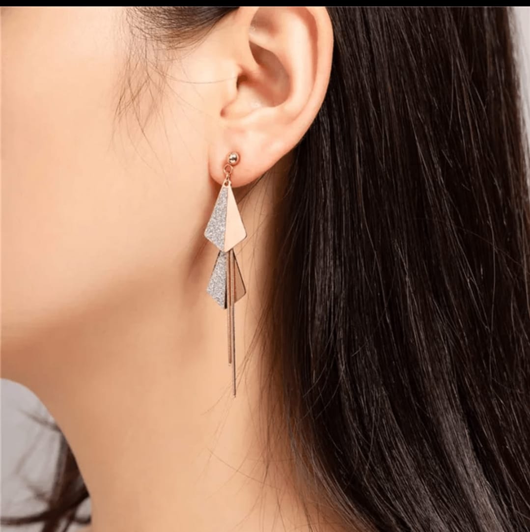 Quirrky Golden silver Rhombus Dangler