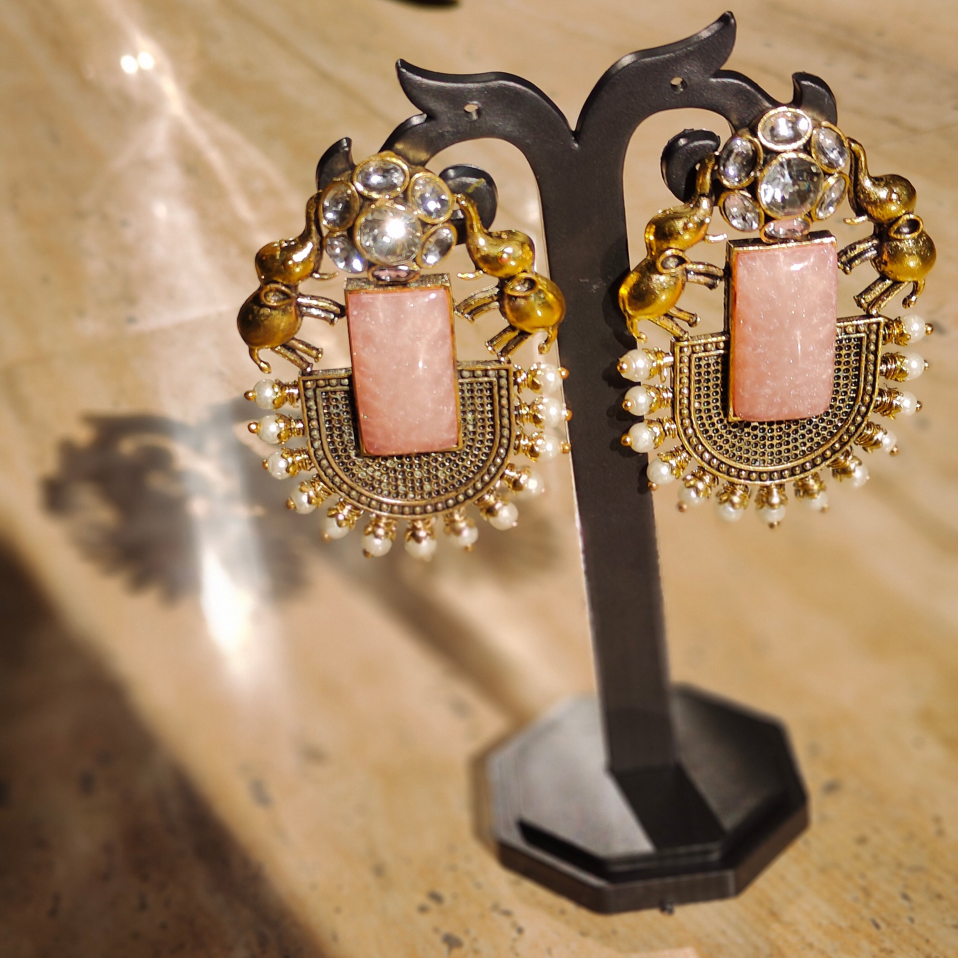 Quirrky German Dual Plated Elephant infused Eardrop